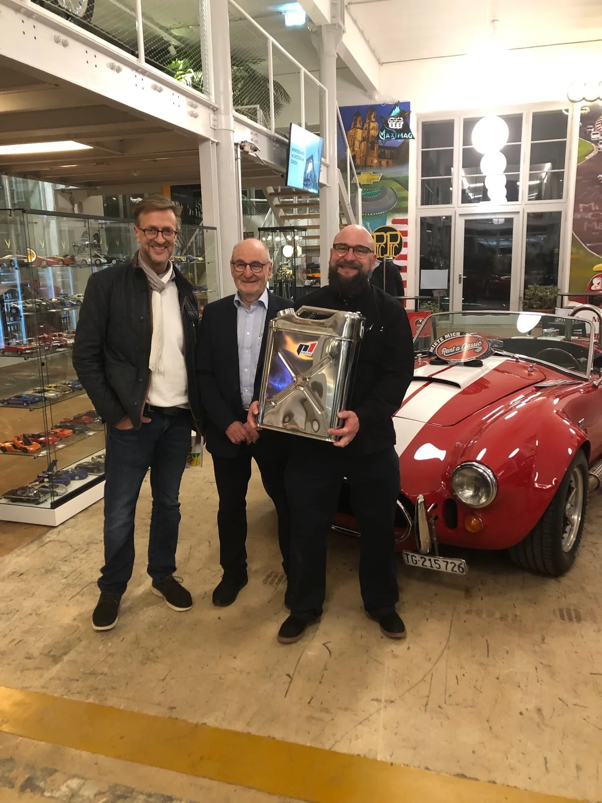 ai-Verleger Markus Mehr, Motorsportlegende Markus Hotz und David Hotz